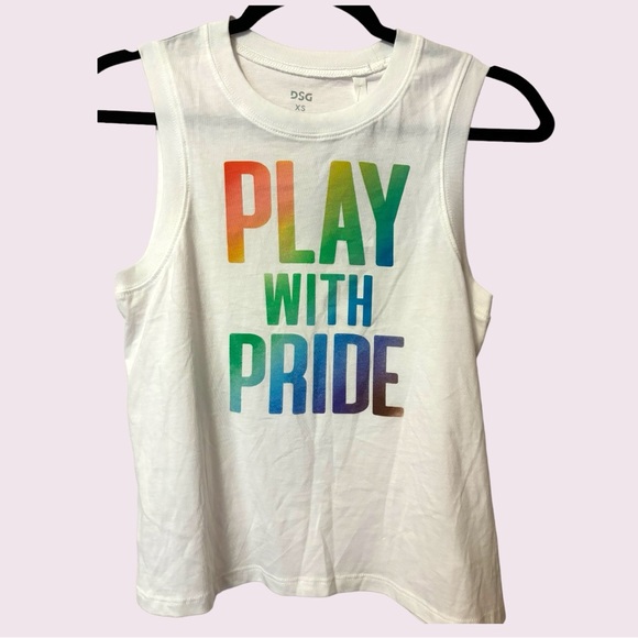 DSG Pride Cotton Sleeveless Workout Top - Picture 1 of 3